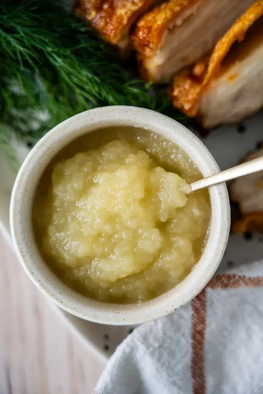 Apple Sauce Served with Roast Pork