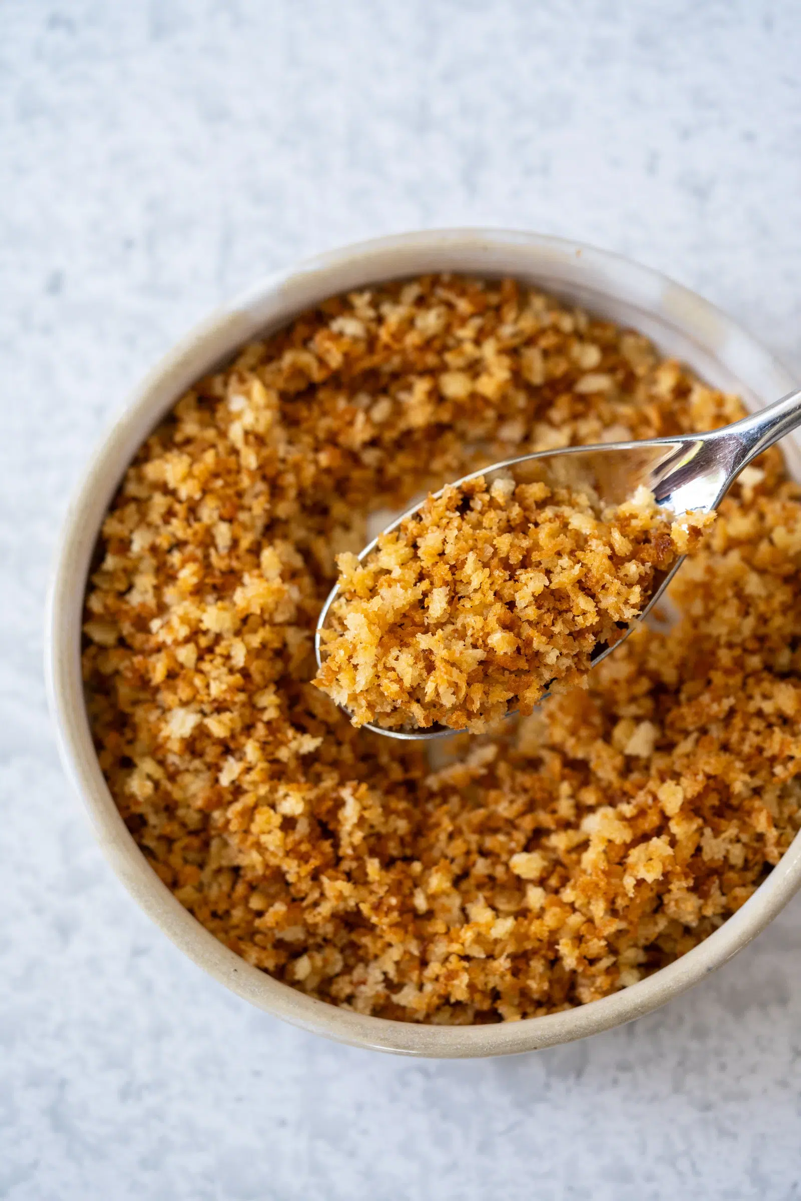 Crispy Panko Breadcrumb Topping Recipe being served