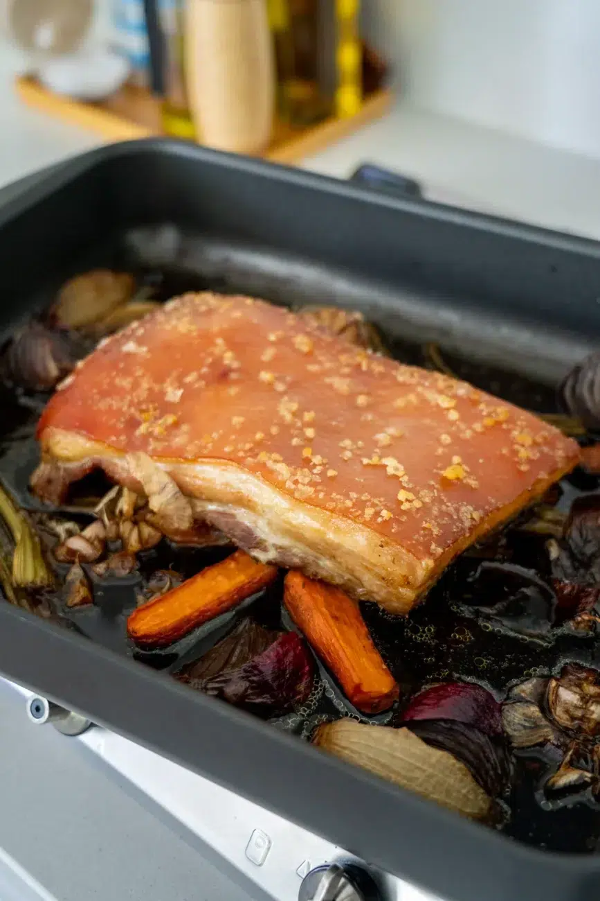 Crispy Pork Belly just out of the Oven