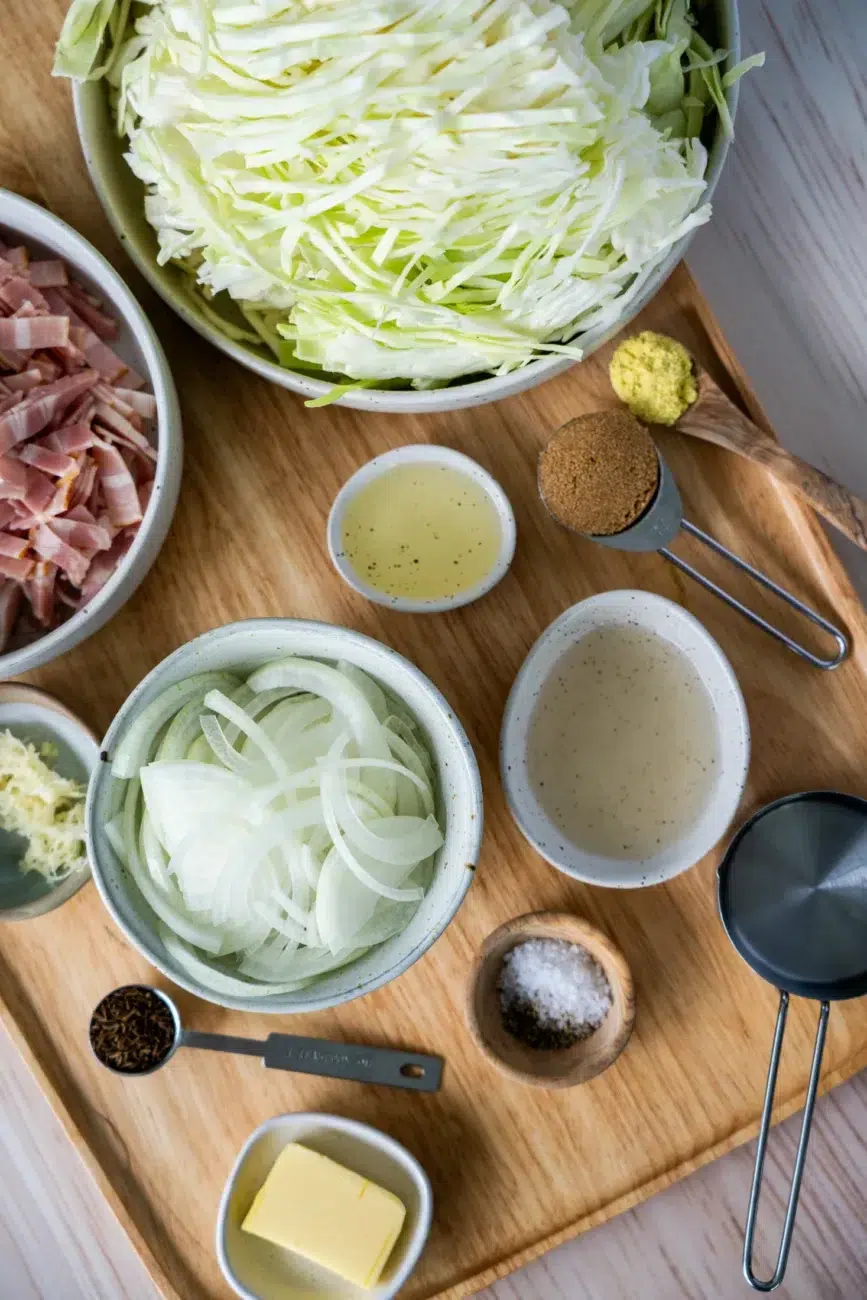 German-style Braised Cabbage with Bacon Recipe Ingredients